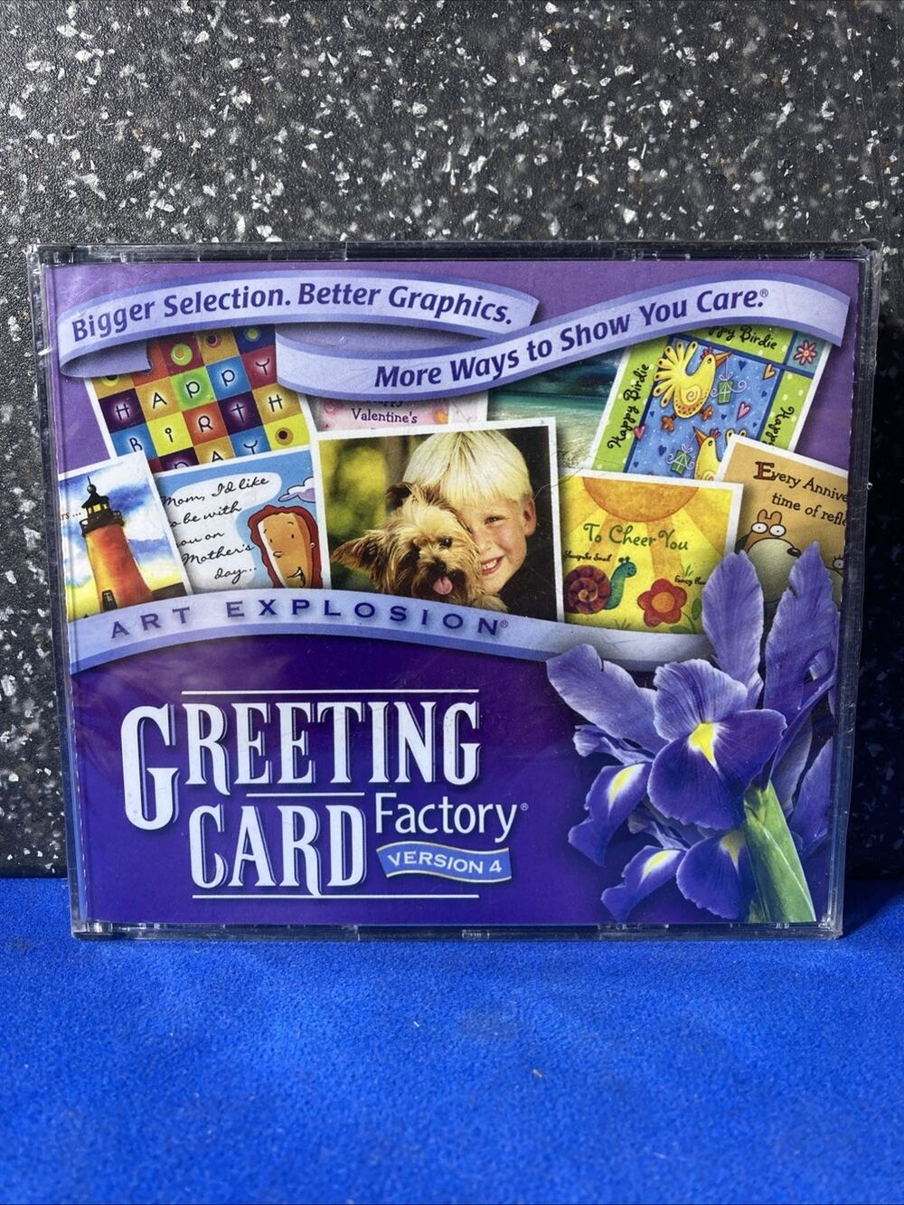 Art Explosion Greeting Card Factory Ver. 4 (PC, 2004) - 4 Disc CD-ROM